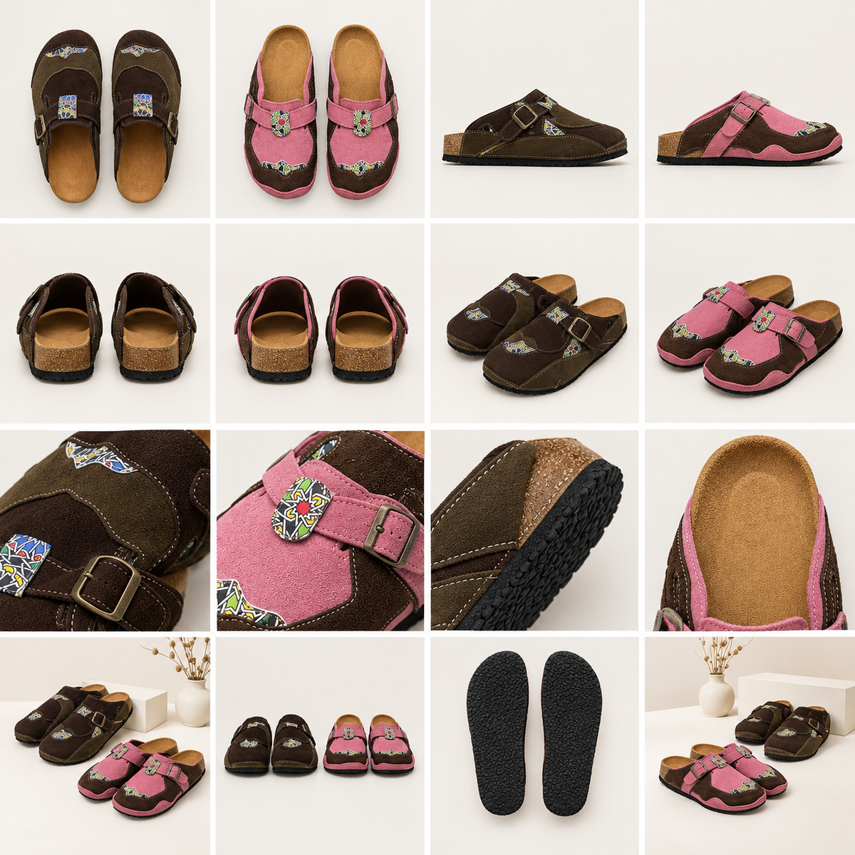 Sabots en Daim – Style Marocain Authentique et Tendance