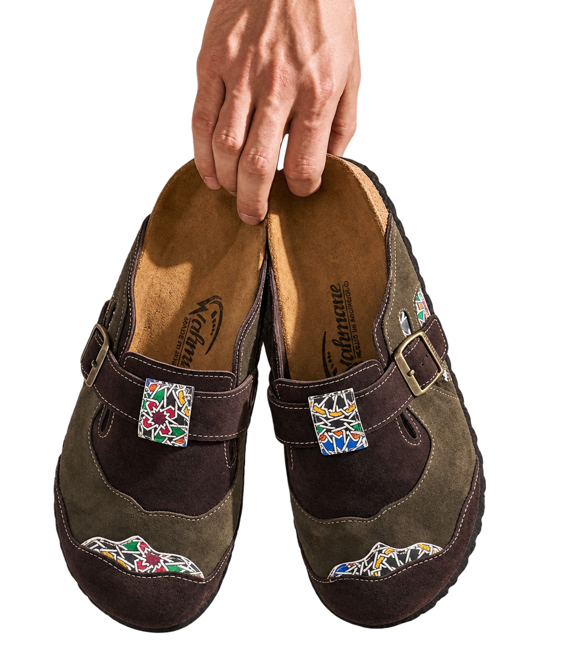 Sabots en Daim – Style Marocain Authentique et Tendance