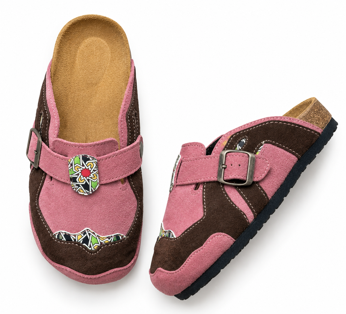 Sabots en Daim – Style Marocain Authentique et Tendance